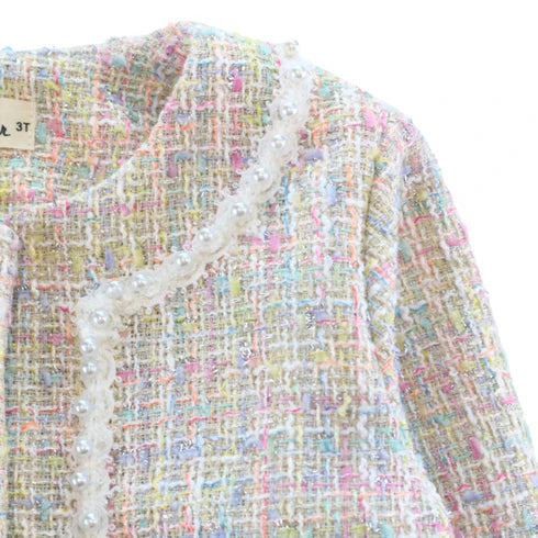 Pearl Trim Tweed Jacket