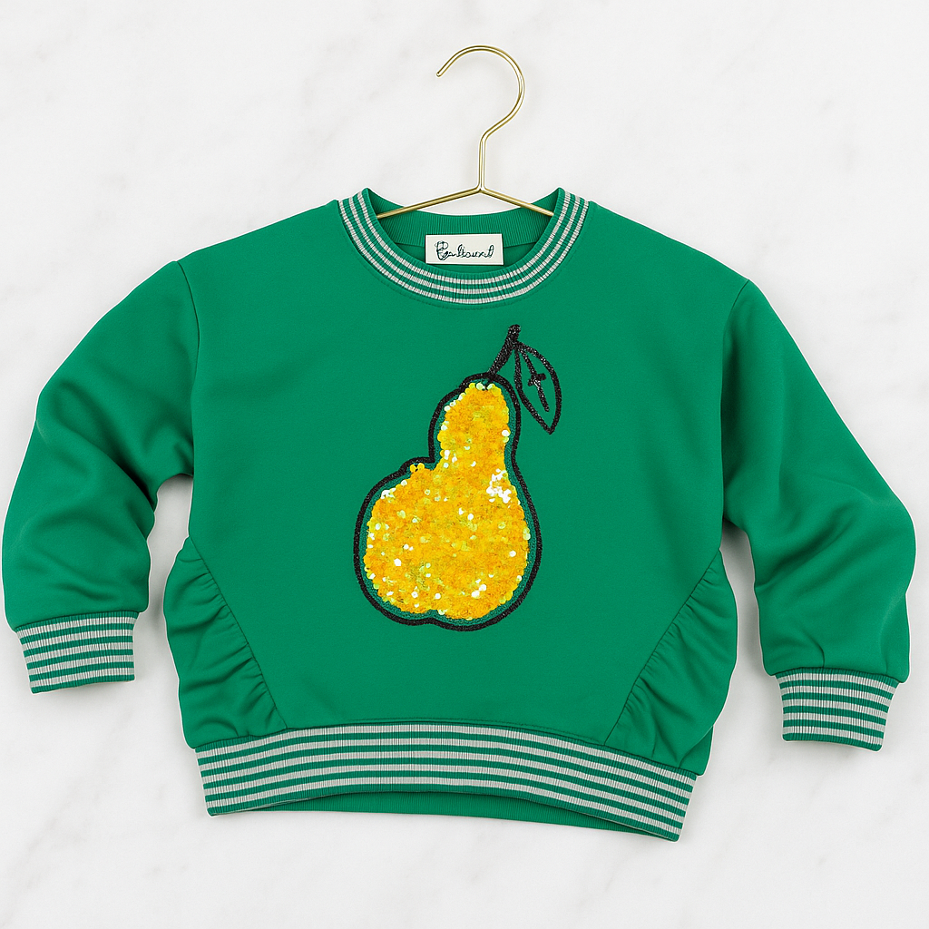 Reversible Pear Sequin Sweatshirt