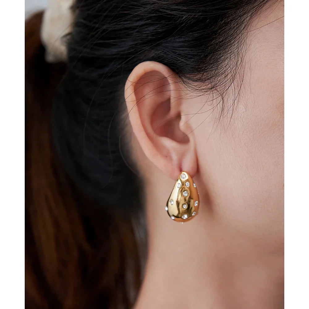 Raindrop CZ Earrings