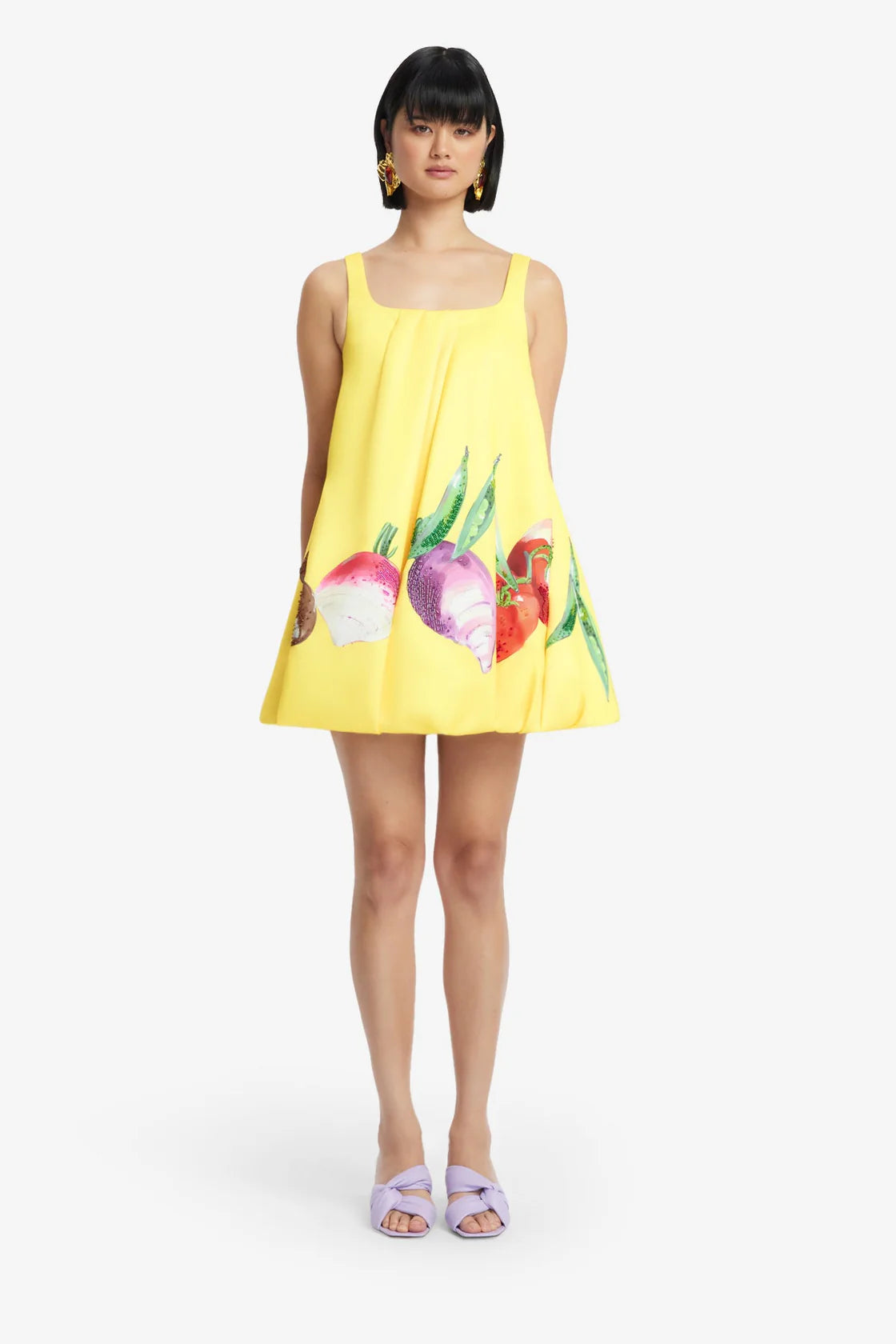 Leo Lin- Suki Puff Mini Dress in PINK