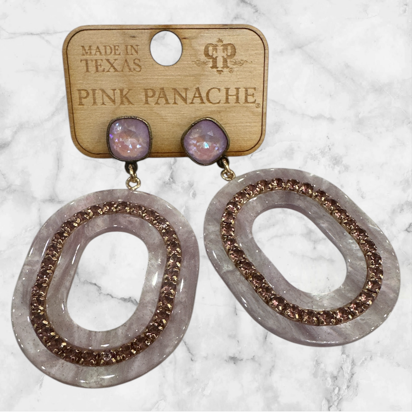Pink Panache Lilac Earrings
