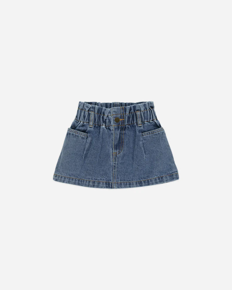 Denim Mini Skirt - Indigo