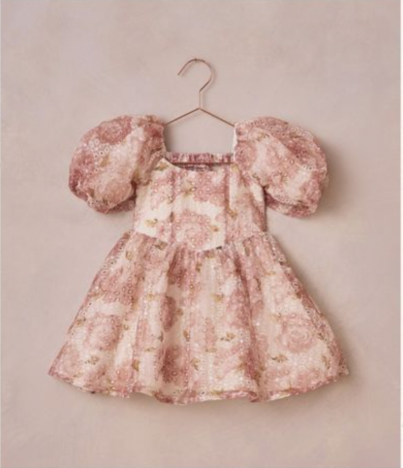 Nina Dress Pink Peonies