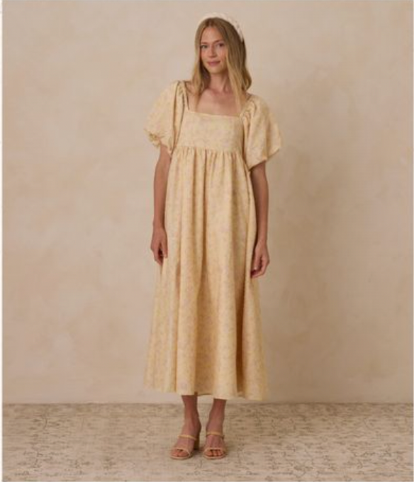 Oceane Dress Lemon Floral