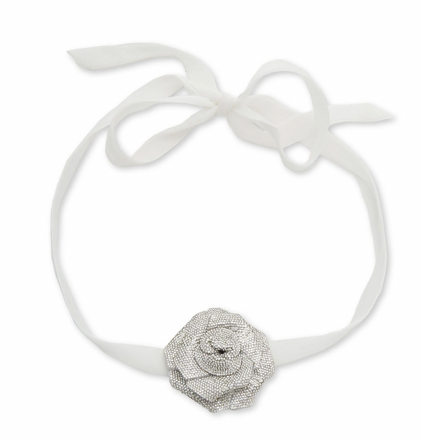 CRYSTAL PAVE ROSE CHOKER
