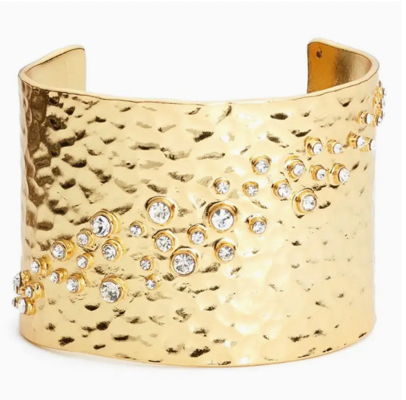CZ Embellished cuff Bracelet - Sparkling Luxury Jewelry