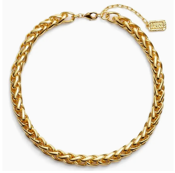 Trendy Braided Link Chain Necklace for Women