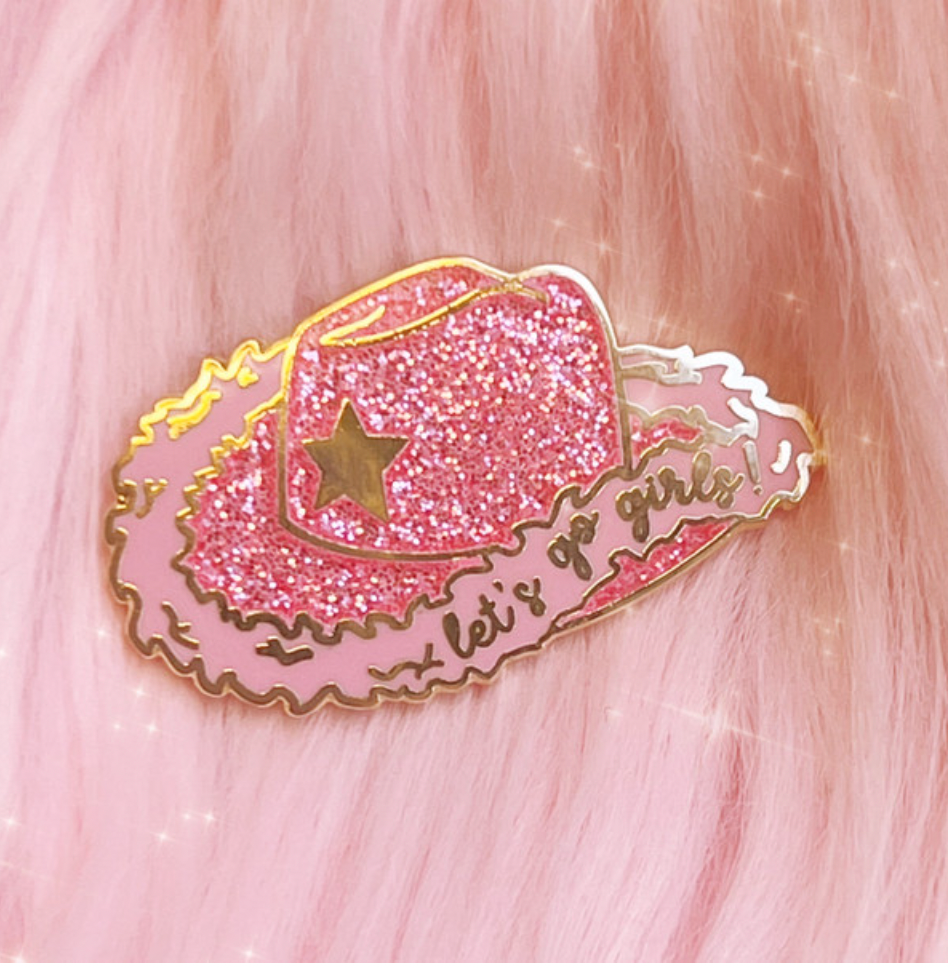 Cowgirl Hat Enamel Pin