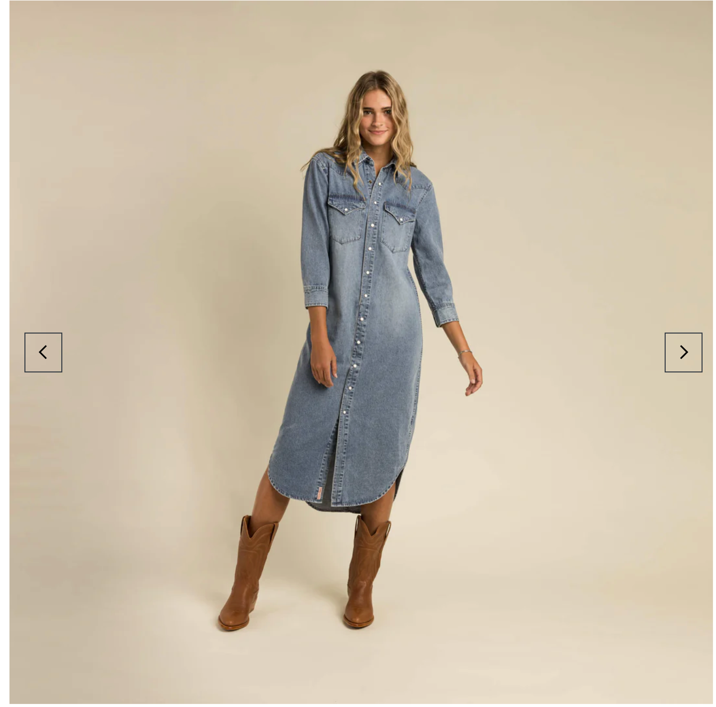 THE ANNIE WOMENS DRESS CLASSIC DENIM