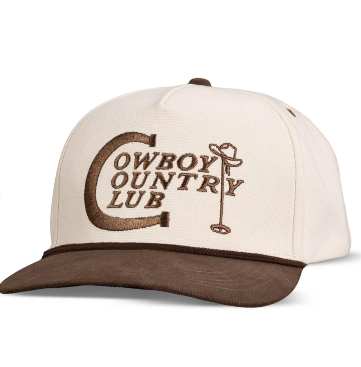 COWBOY COUNTRY CLUB HAT CREAM/BROWN