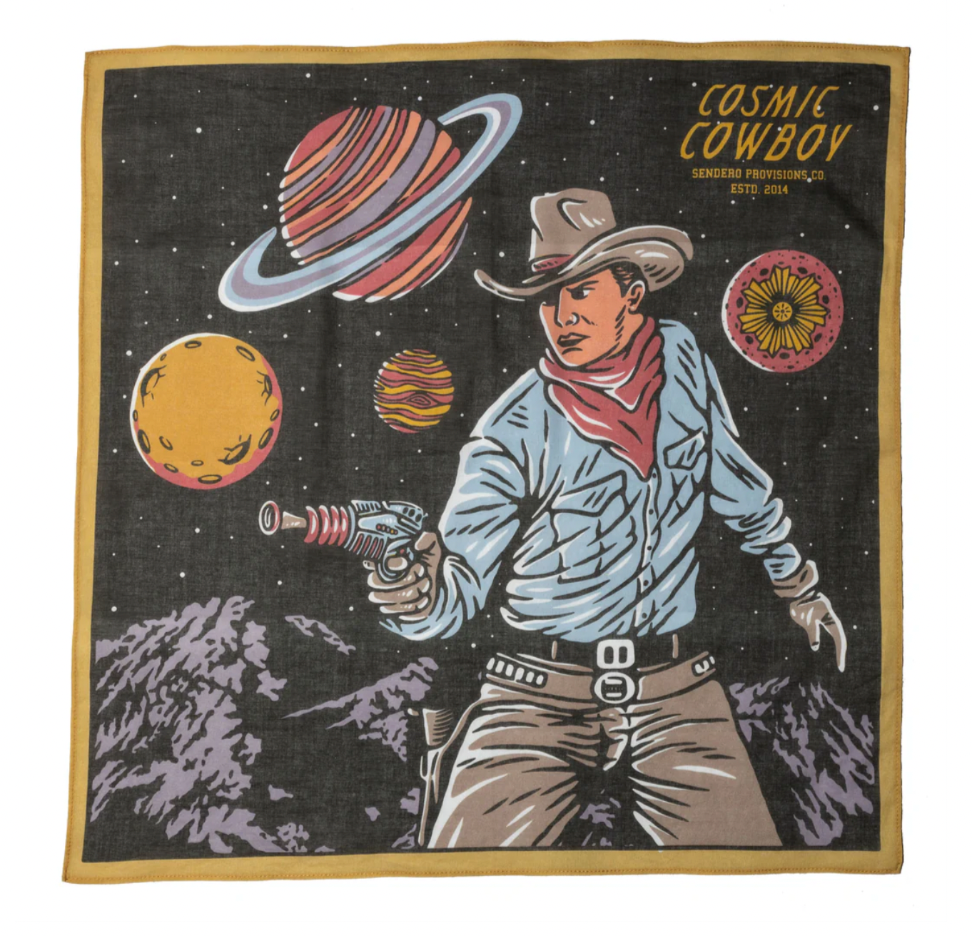 COSMIC COWBOY BANDANA BROWN