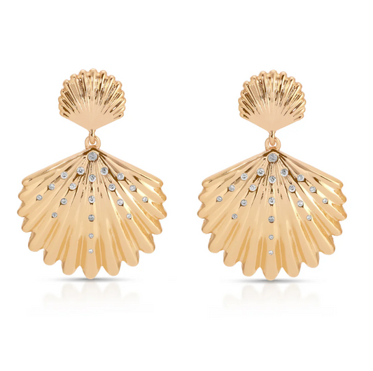 Sun-drenched Shell Earrings