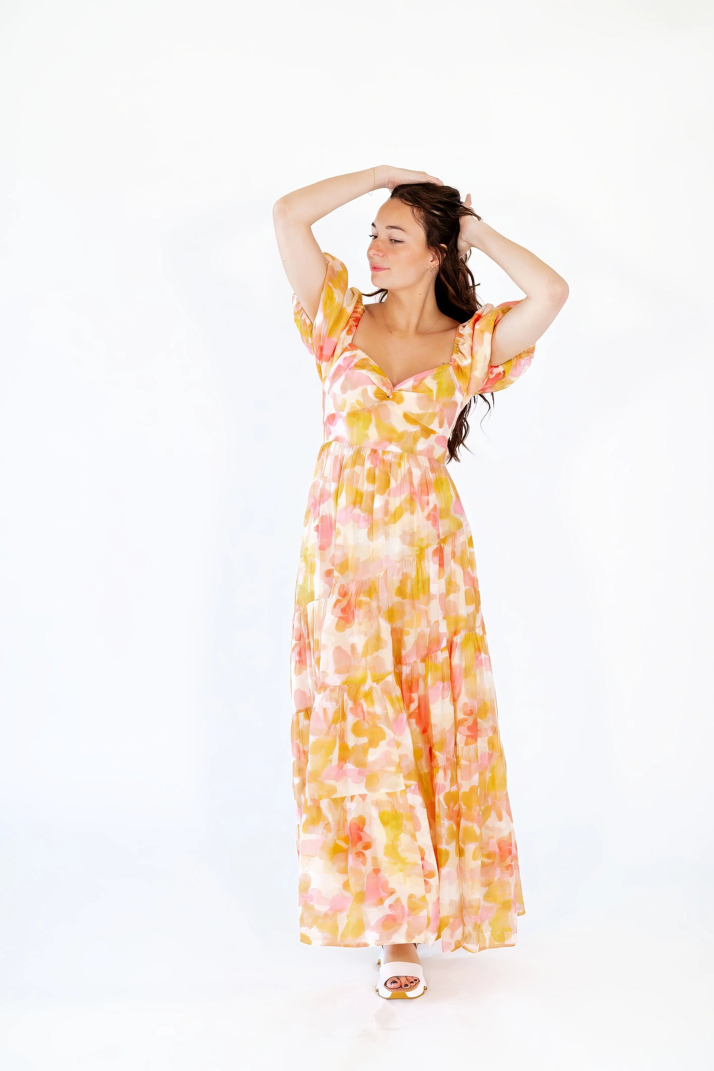 Floral Sweetheart Maxi Dress
