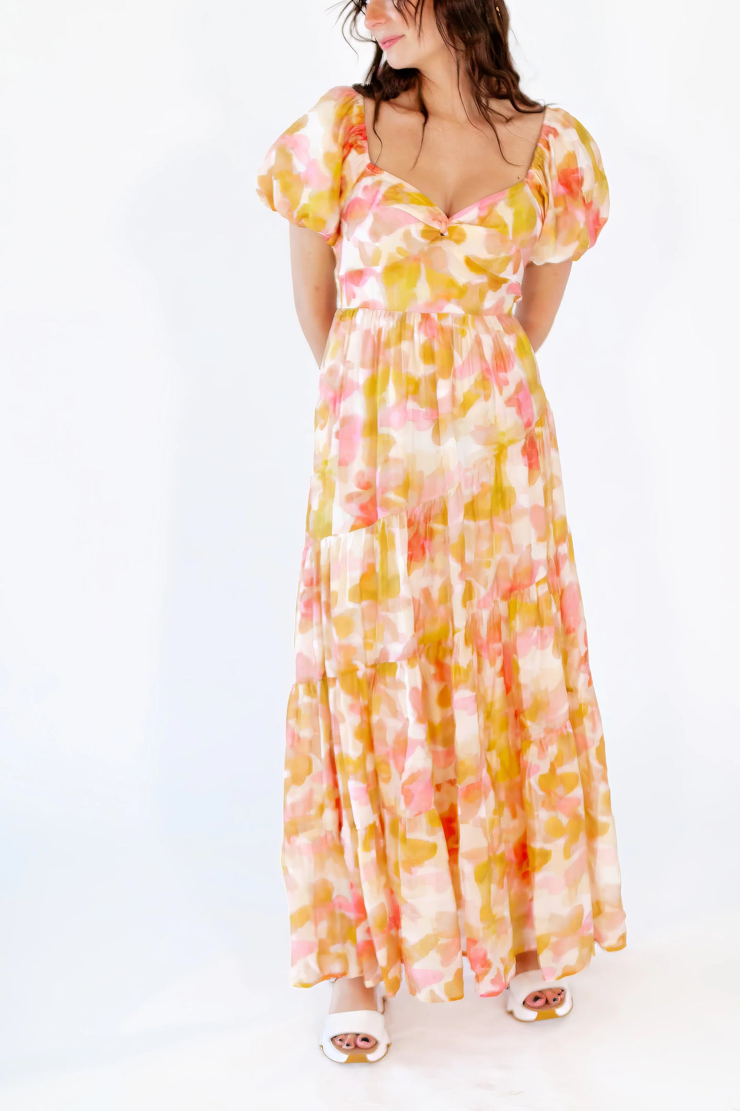 Floral Sweetheart Maxi Dress