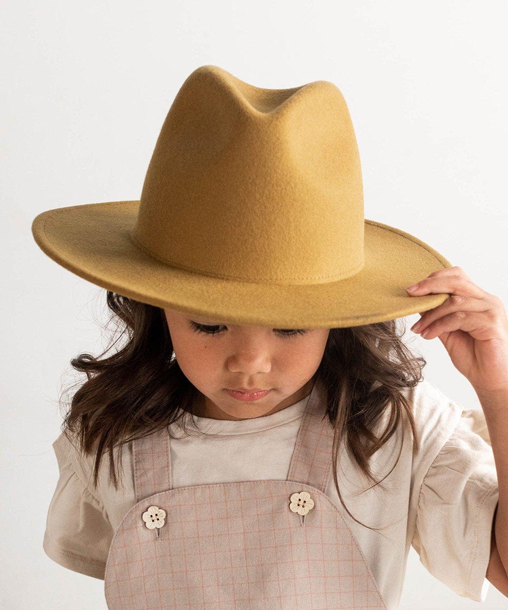 Wes Kids Fedora Hat Ivory