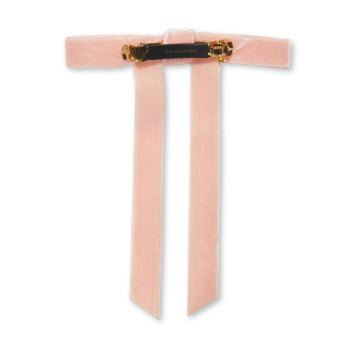 BLUSH BARDOT BOW BARRETTE