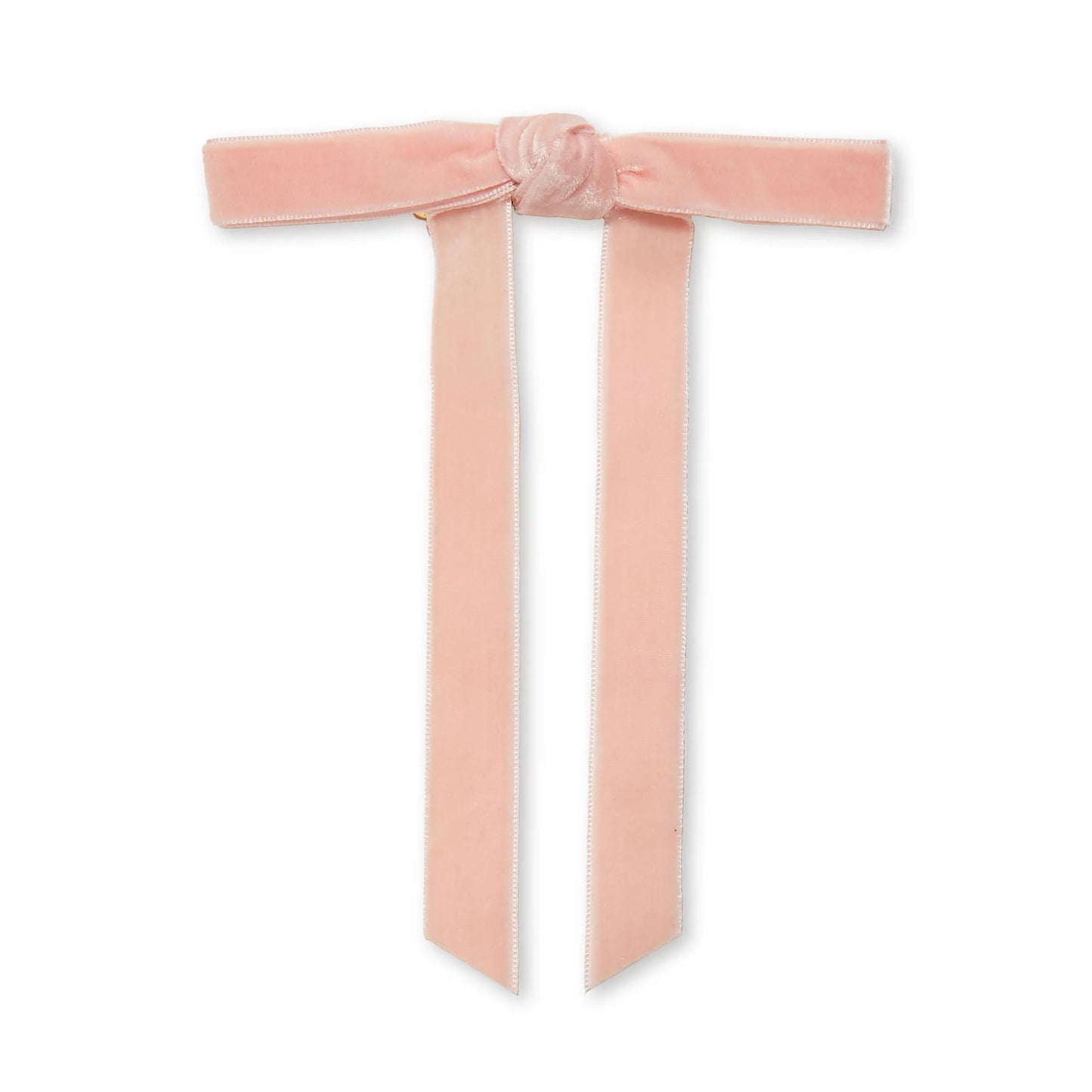 BLUSH BARDOT BOW BARRETTE