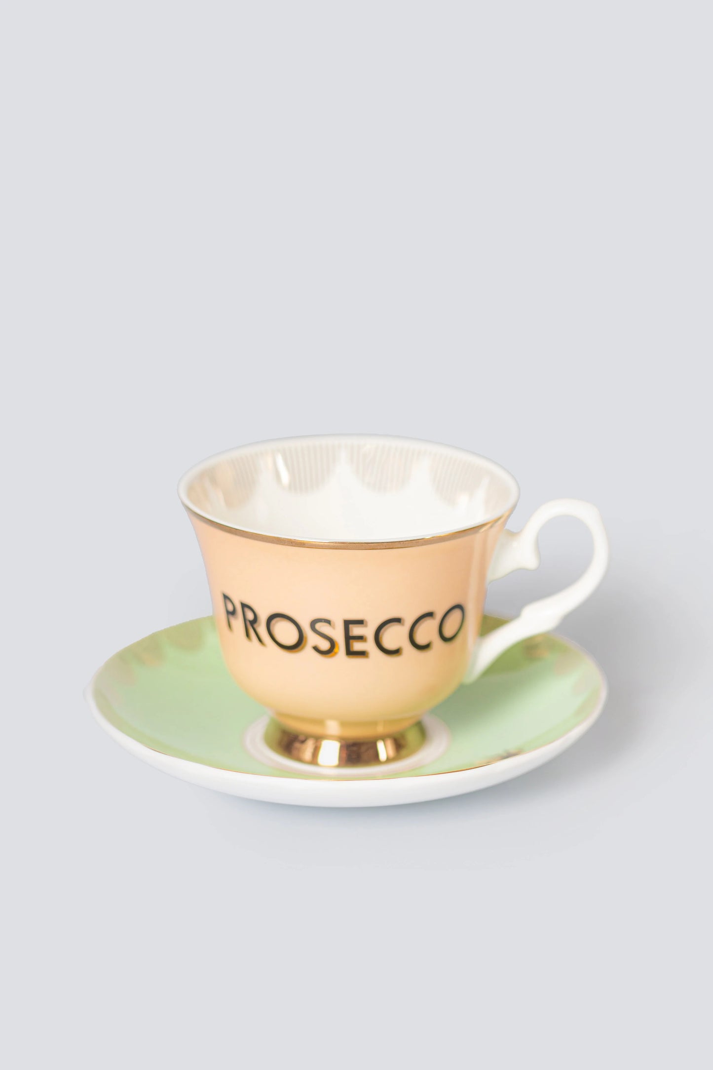 Prosecco Teacup and Saucer