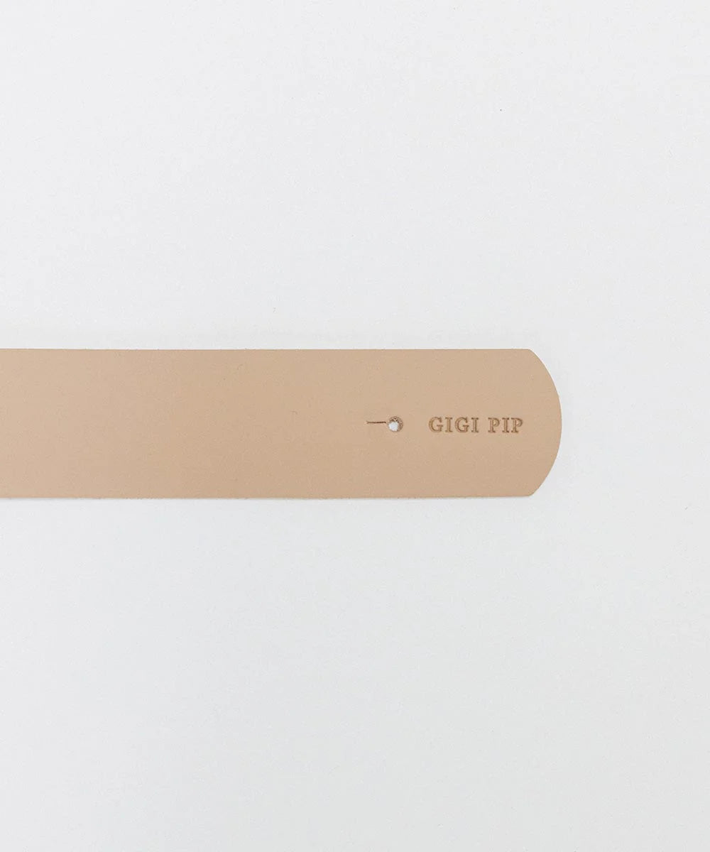 Wide Leather Band Tan