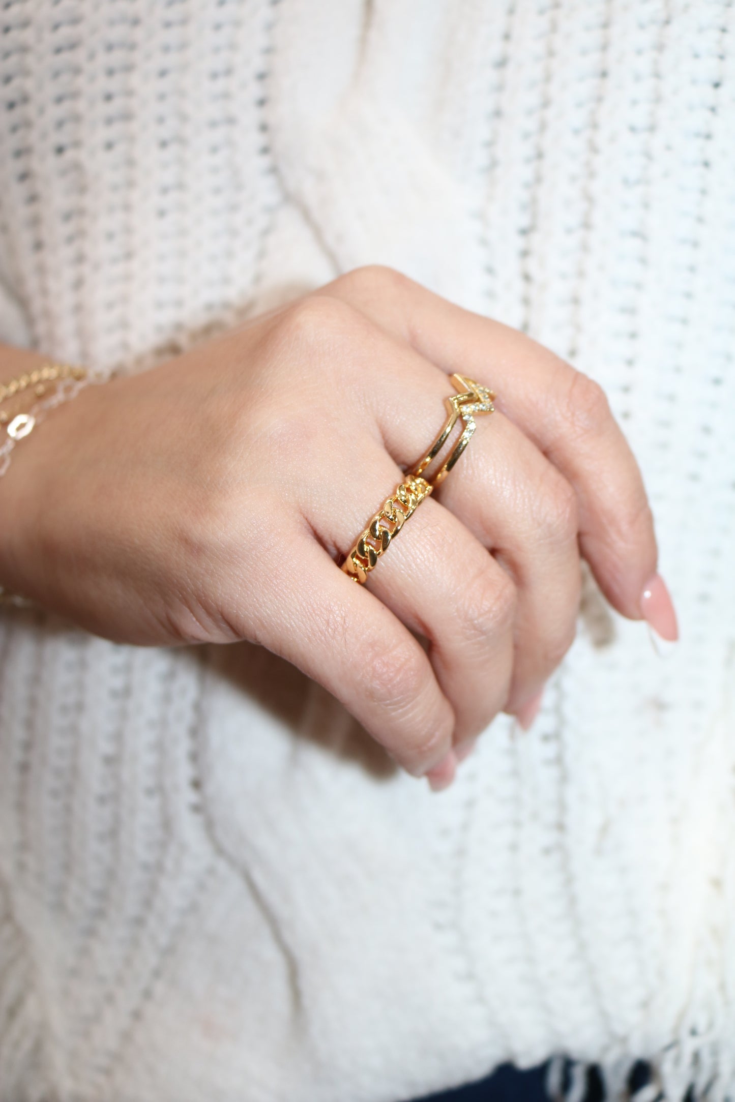 Curb Chain Chunky Link Ring