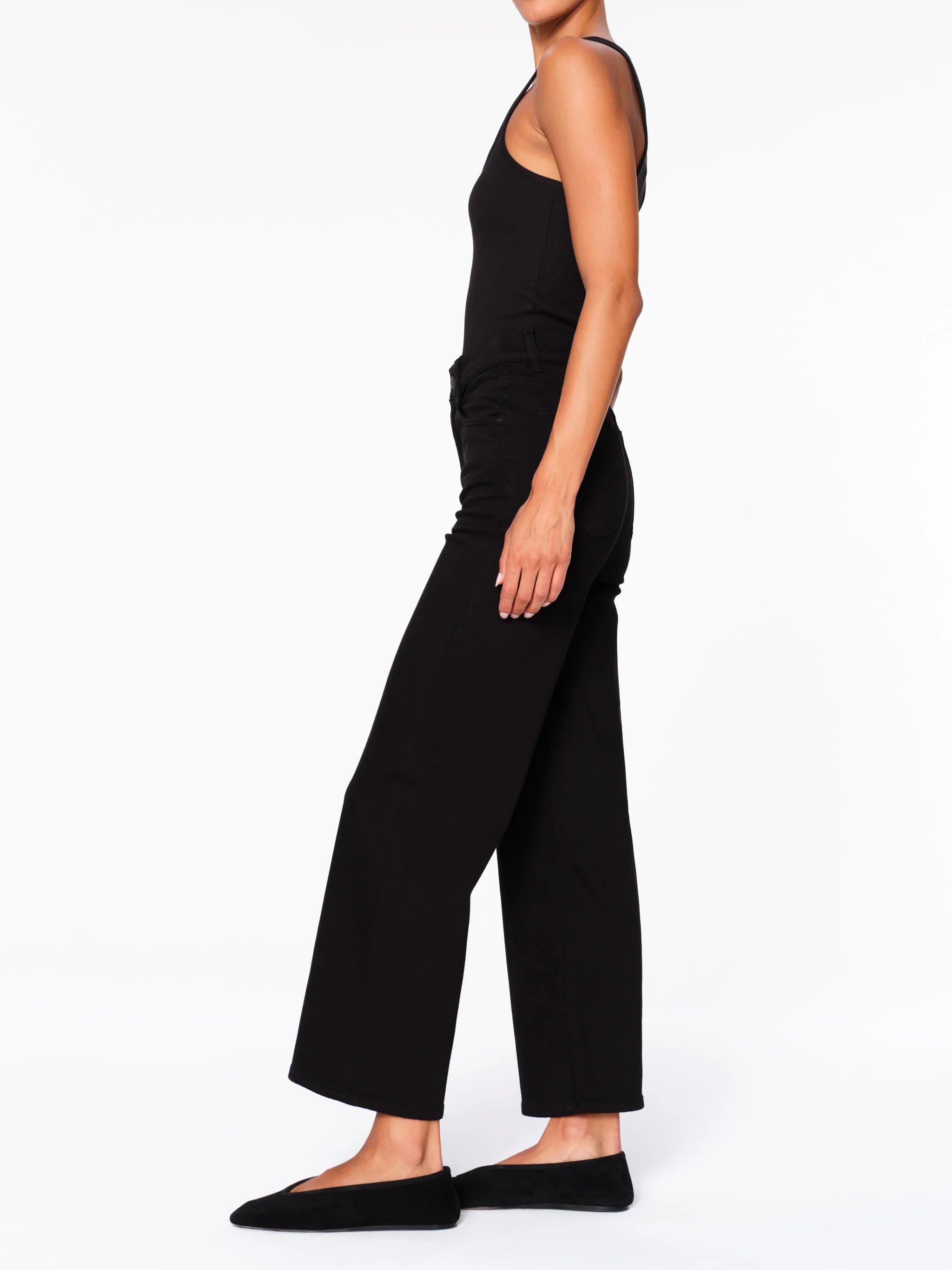 Hepburn Wide Leg High Rise Ankle Jeans