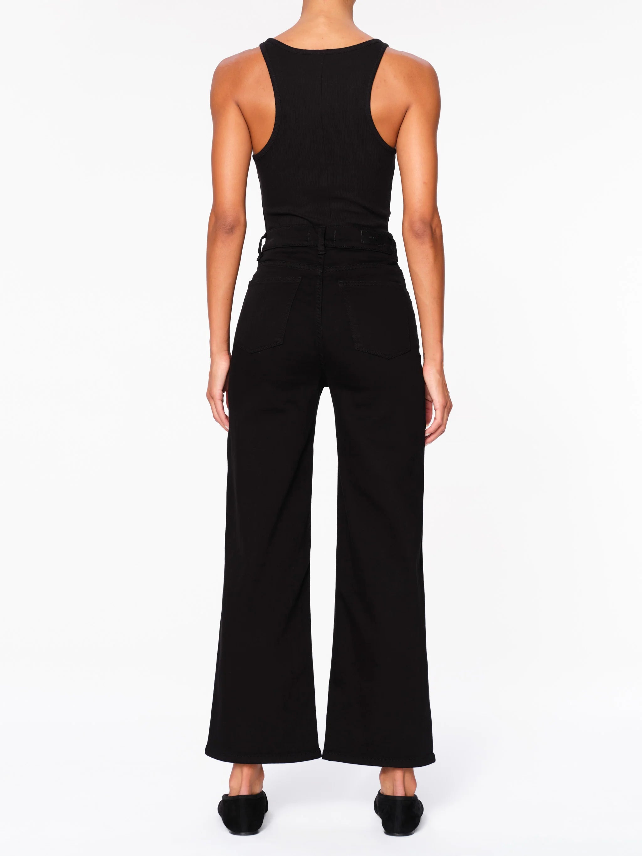Hepburn Wide Leg High Rise Ankle Jeans