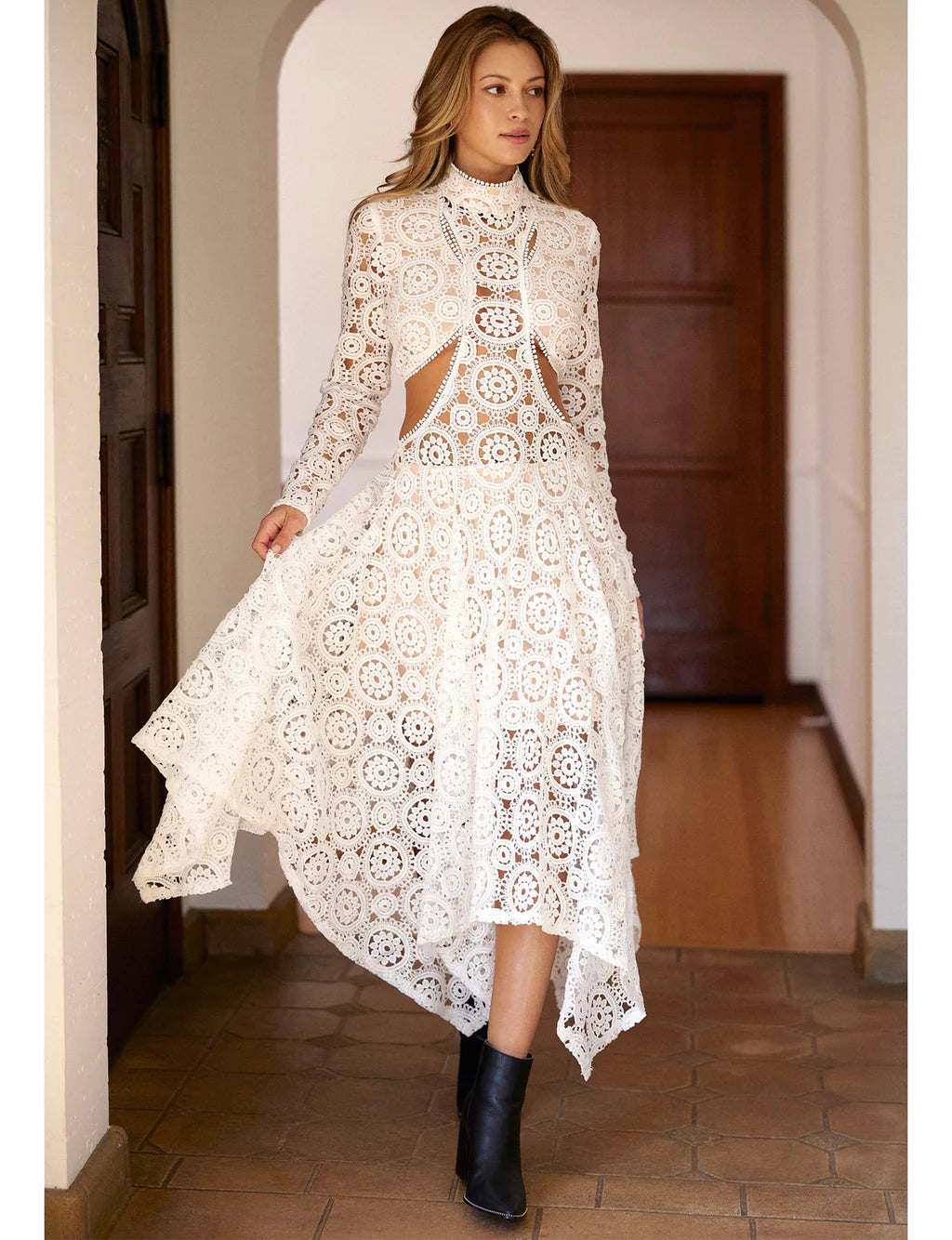 Megan Crochet Dress
