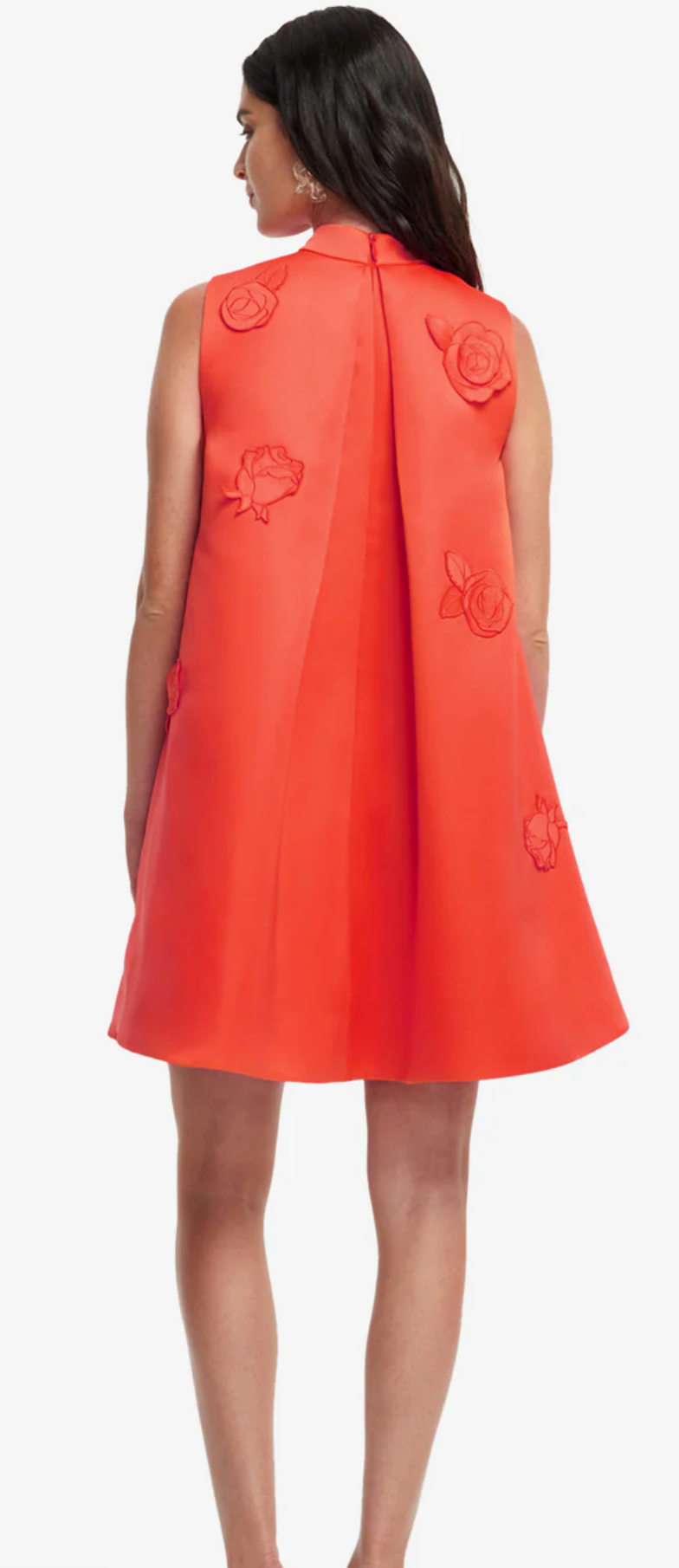 Fallon Applique Floral Mini Dress- Saffron