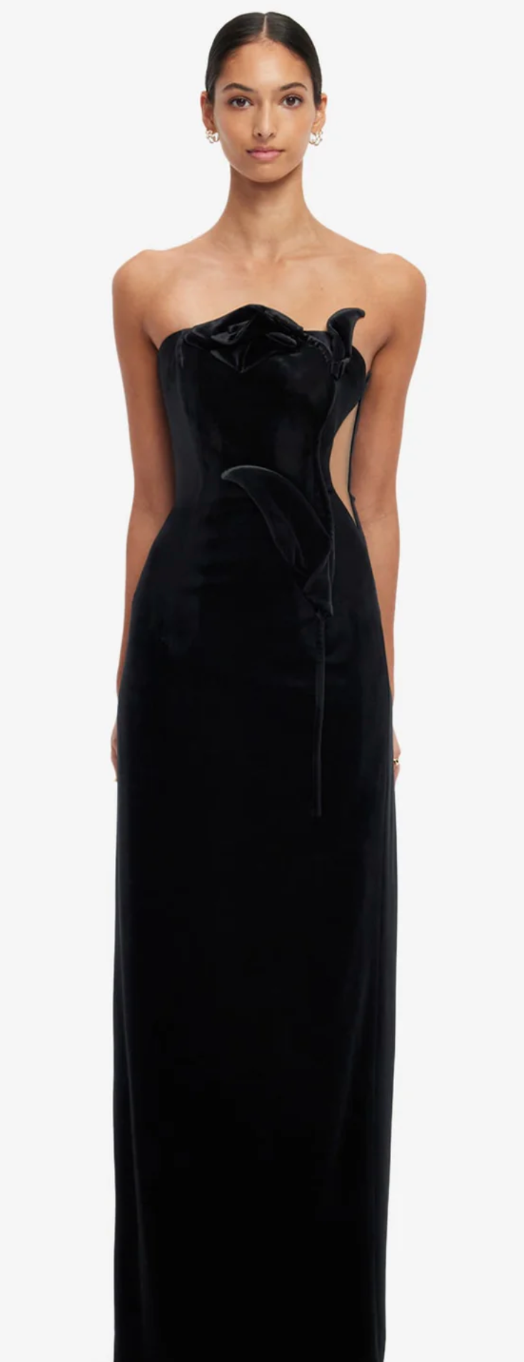 Marilyn Velvet Gown- Ebony