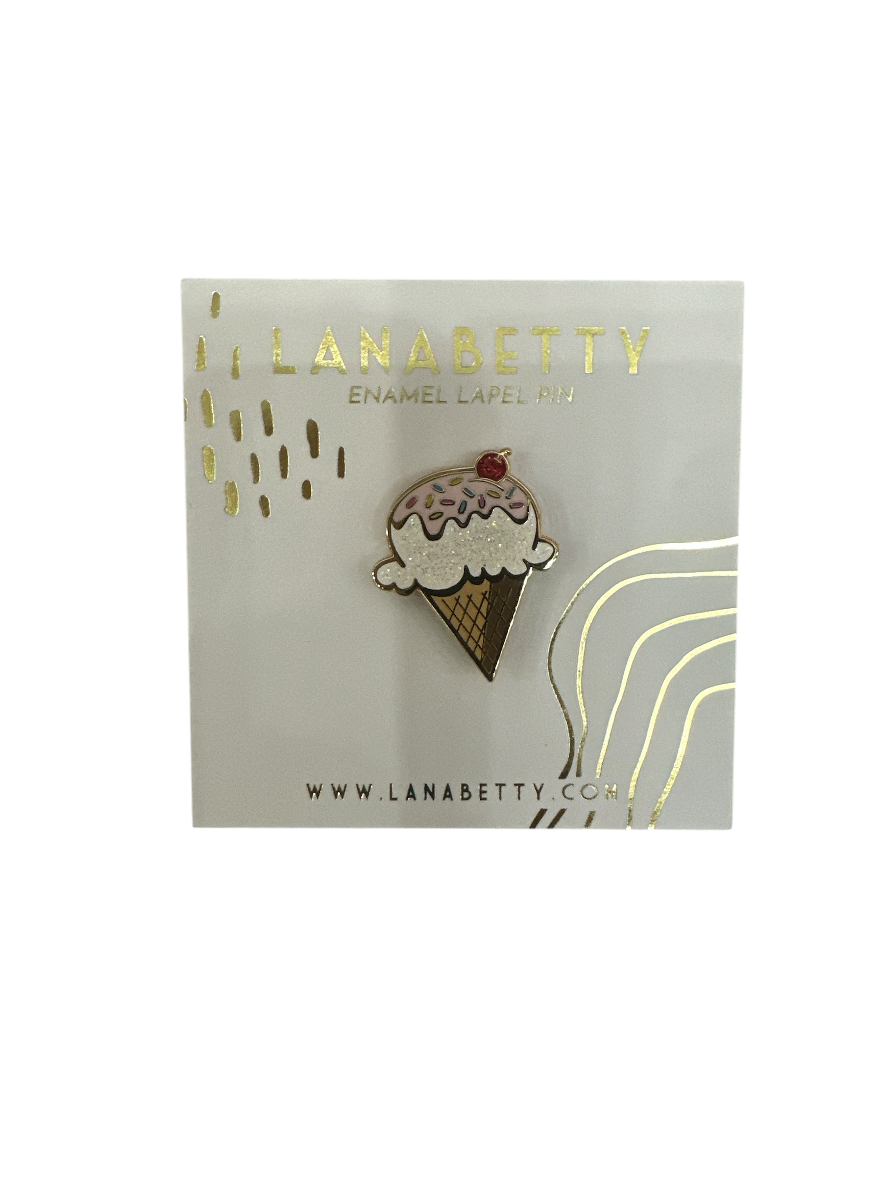 Ice Cream Cone Pin
