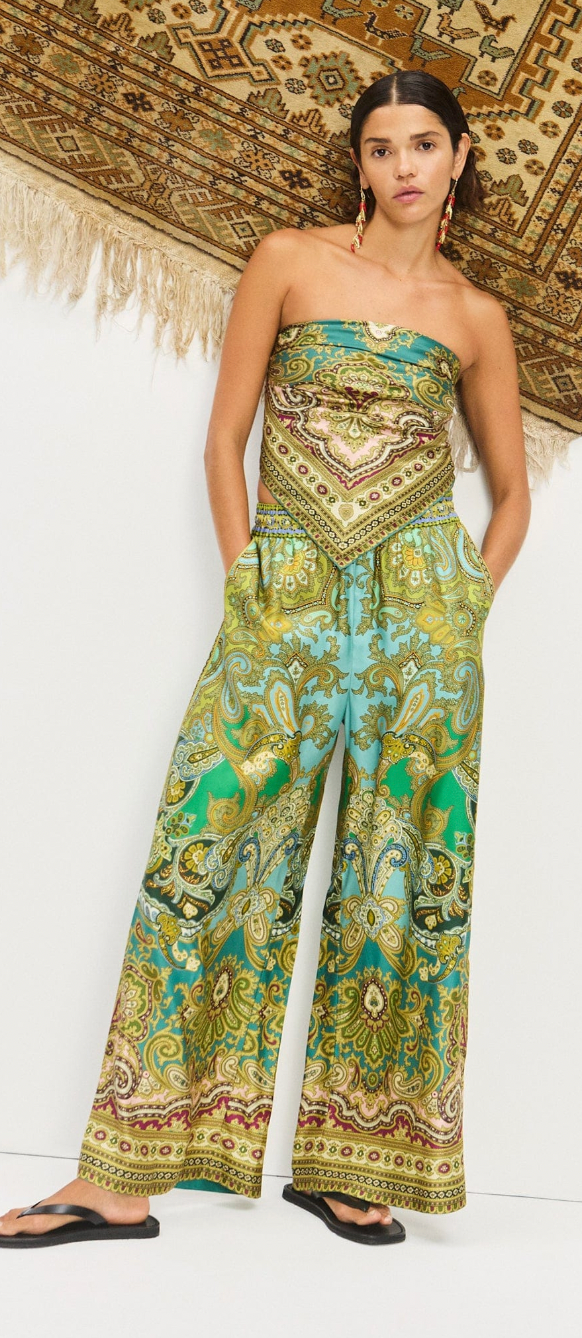 Clemenza Silk Pant