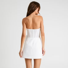 Gia Floral Appliqué Strapless Minidress