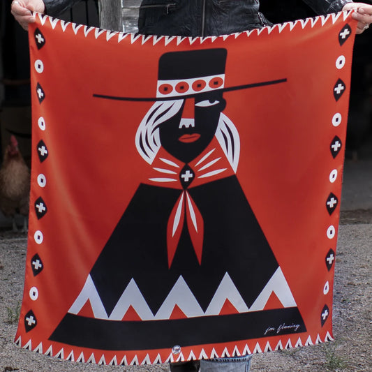 Girl With The Wide Brimmed Hat Scarf
