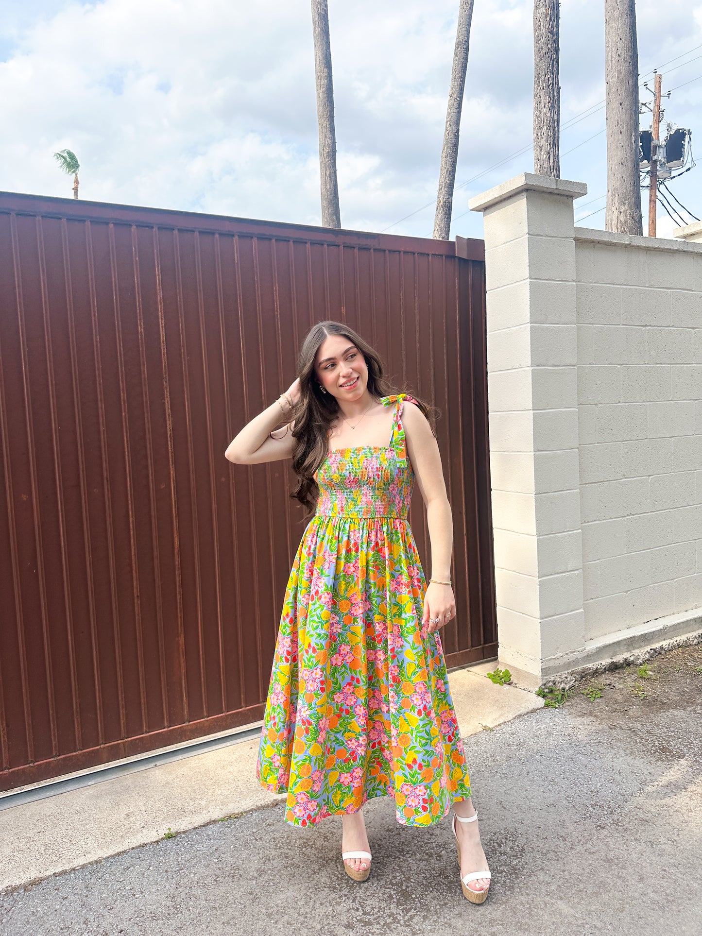 Summer Garden Midi Dress