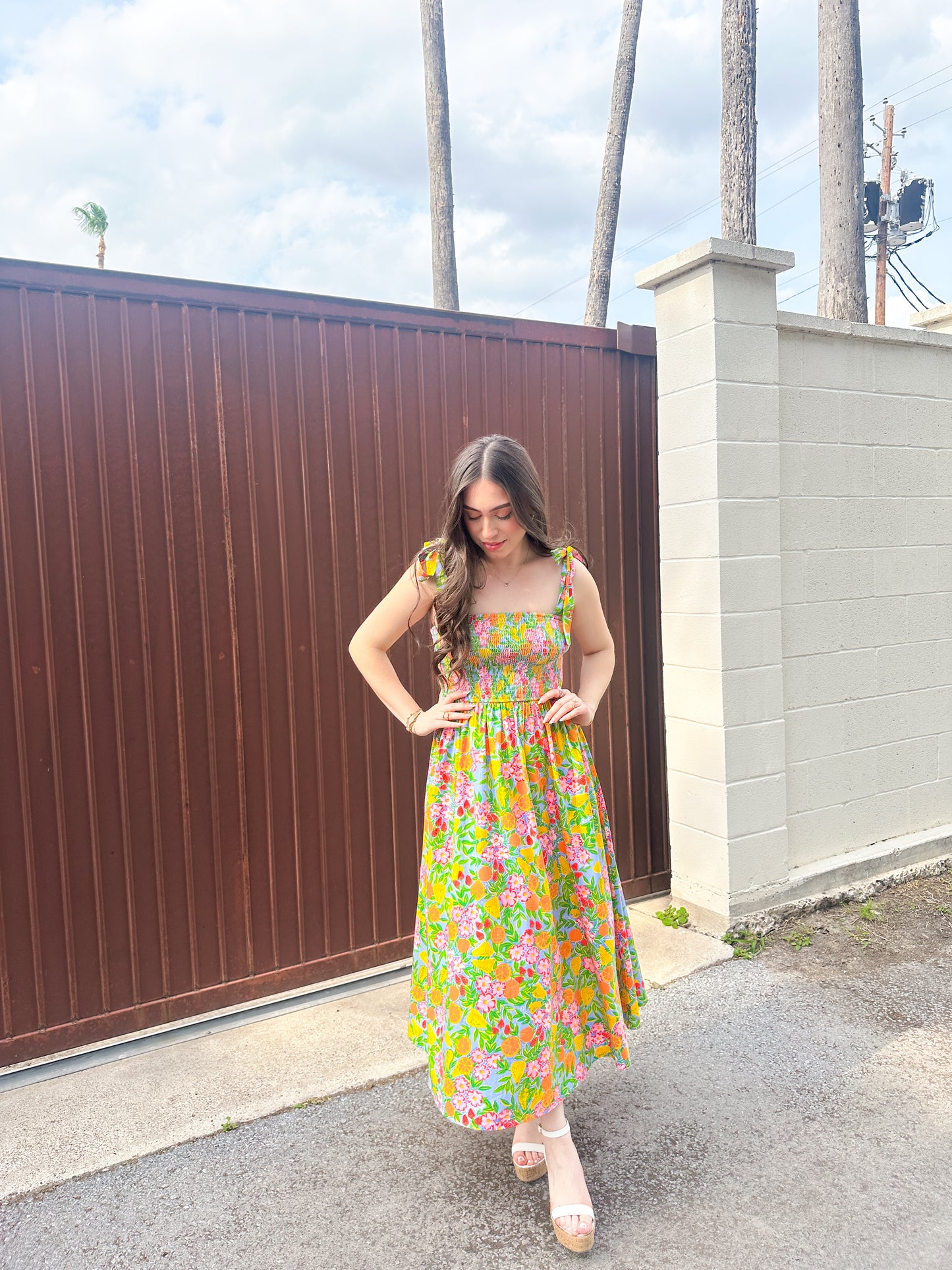 Summer Garden Midi Dress