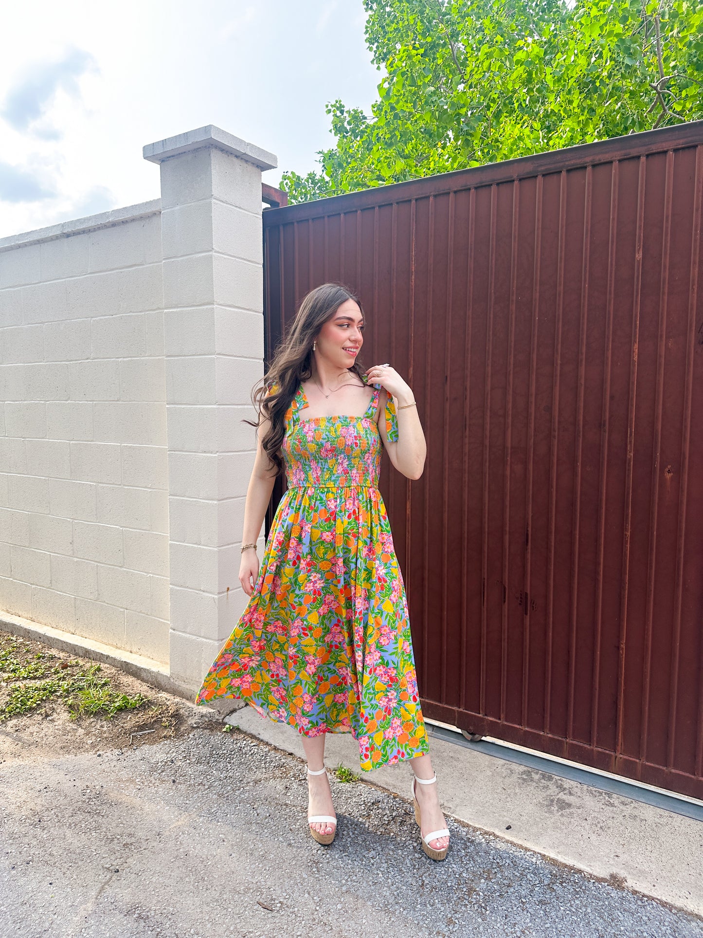 Summer Garden Midi Dress