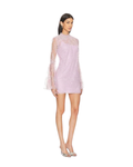 LEILANI- HI-NK LACE MINI W/BELL SLEEVS & SLIP DR-PINKY LILAC