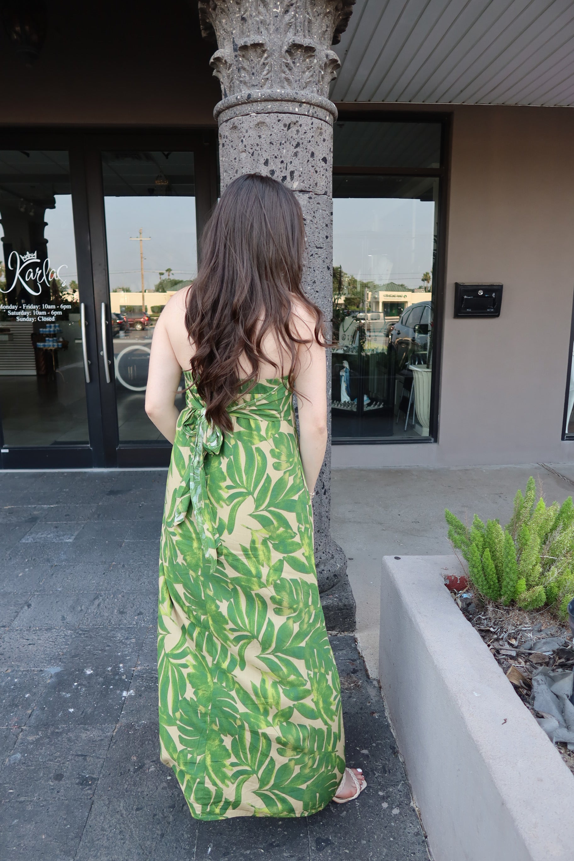 Ibiza Palm Maxi Dress