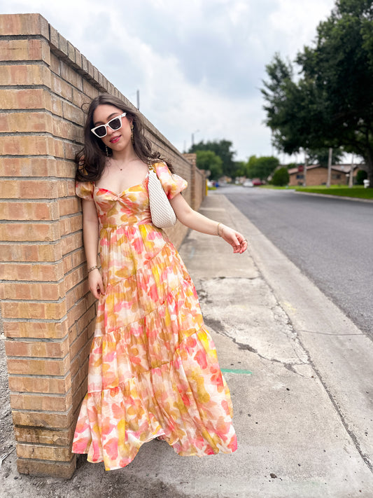 Watercolor Maxi Dress