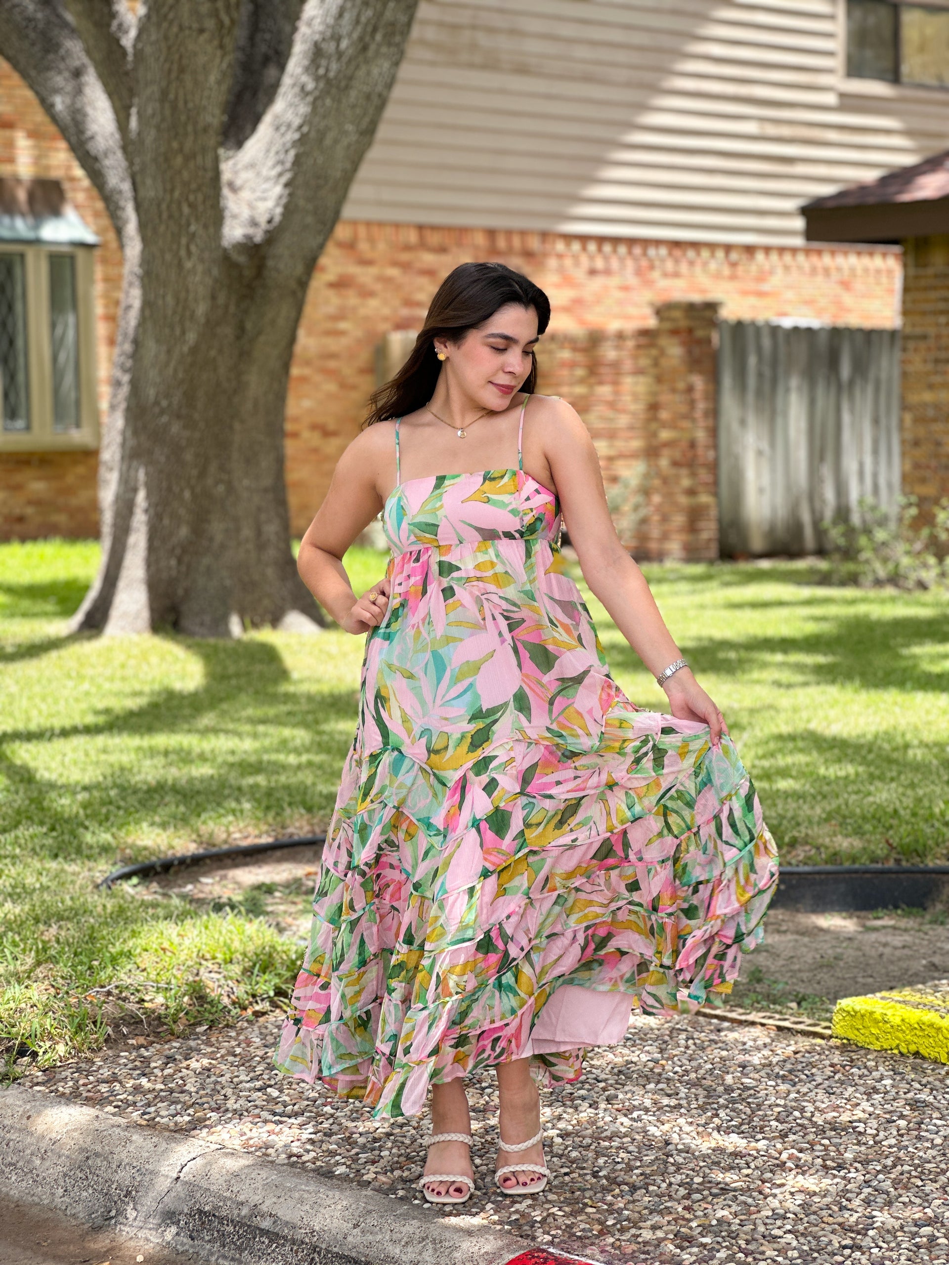 cove maxi dress Cove Floral Satin Maxi Dress