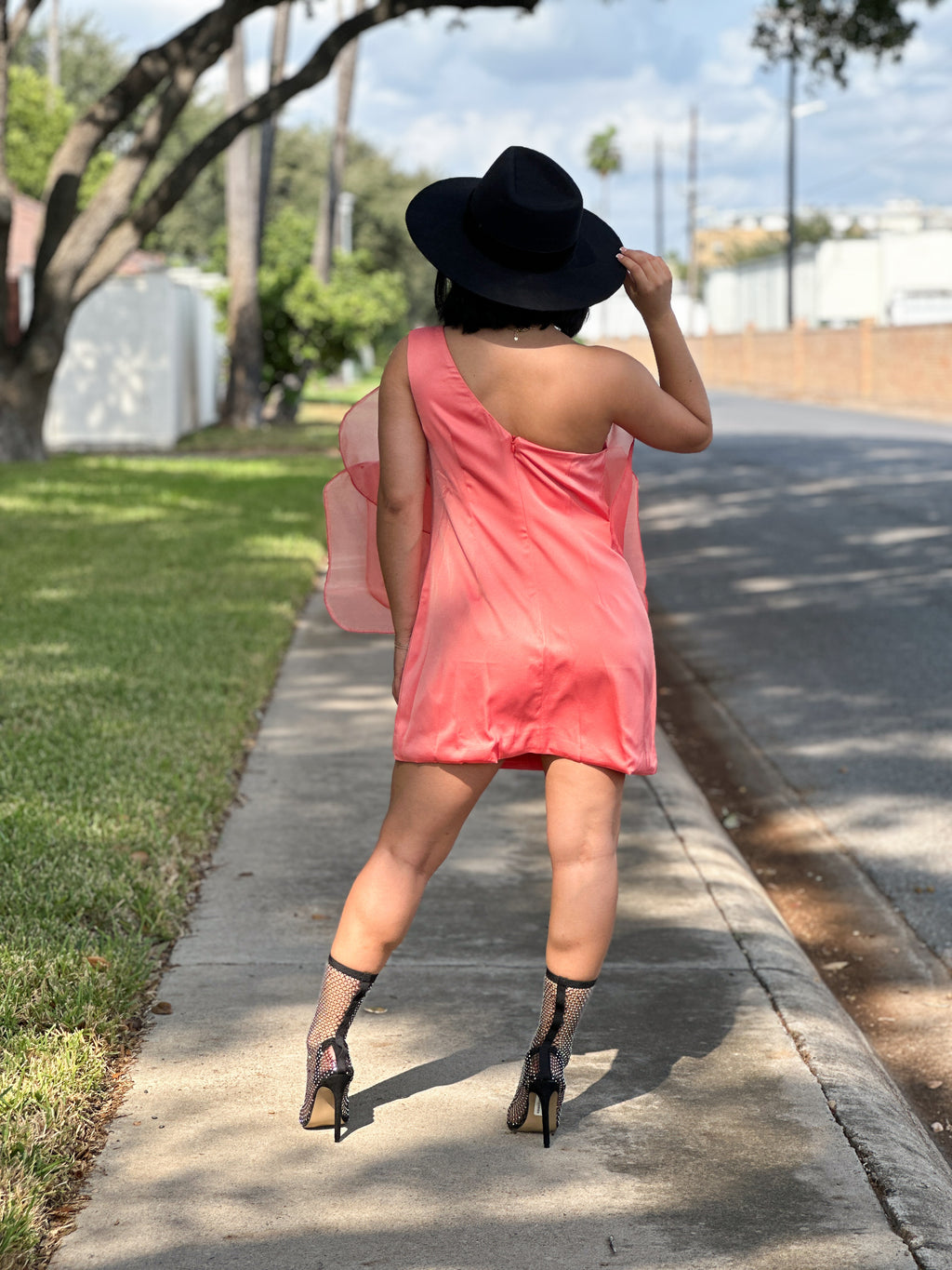 Peach Blossom Mini Dress