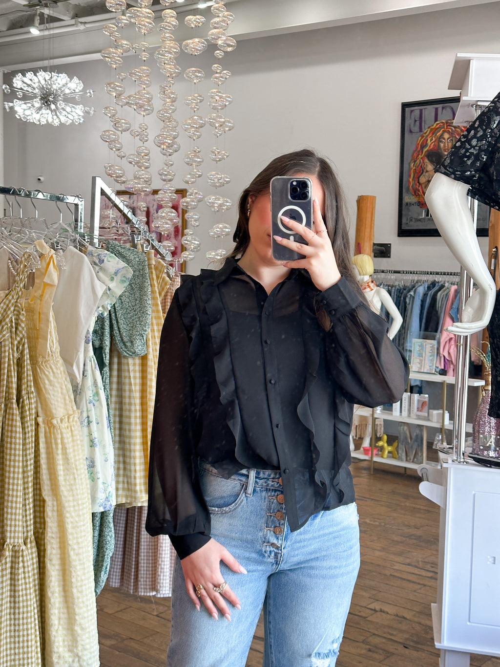 Sabrina Ruffle Top