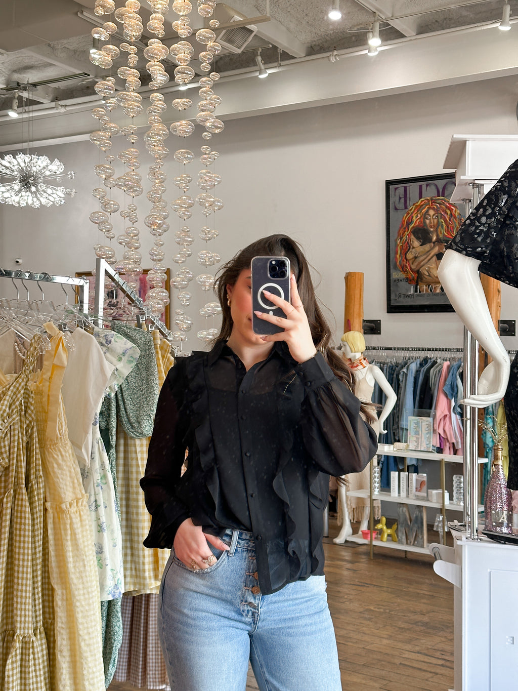 Sabrina Ruffle Top