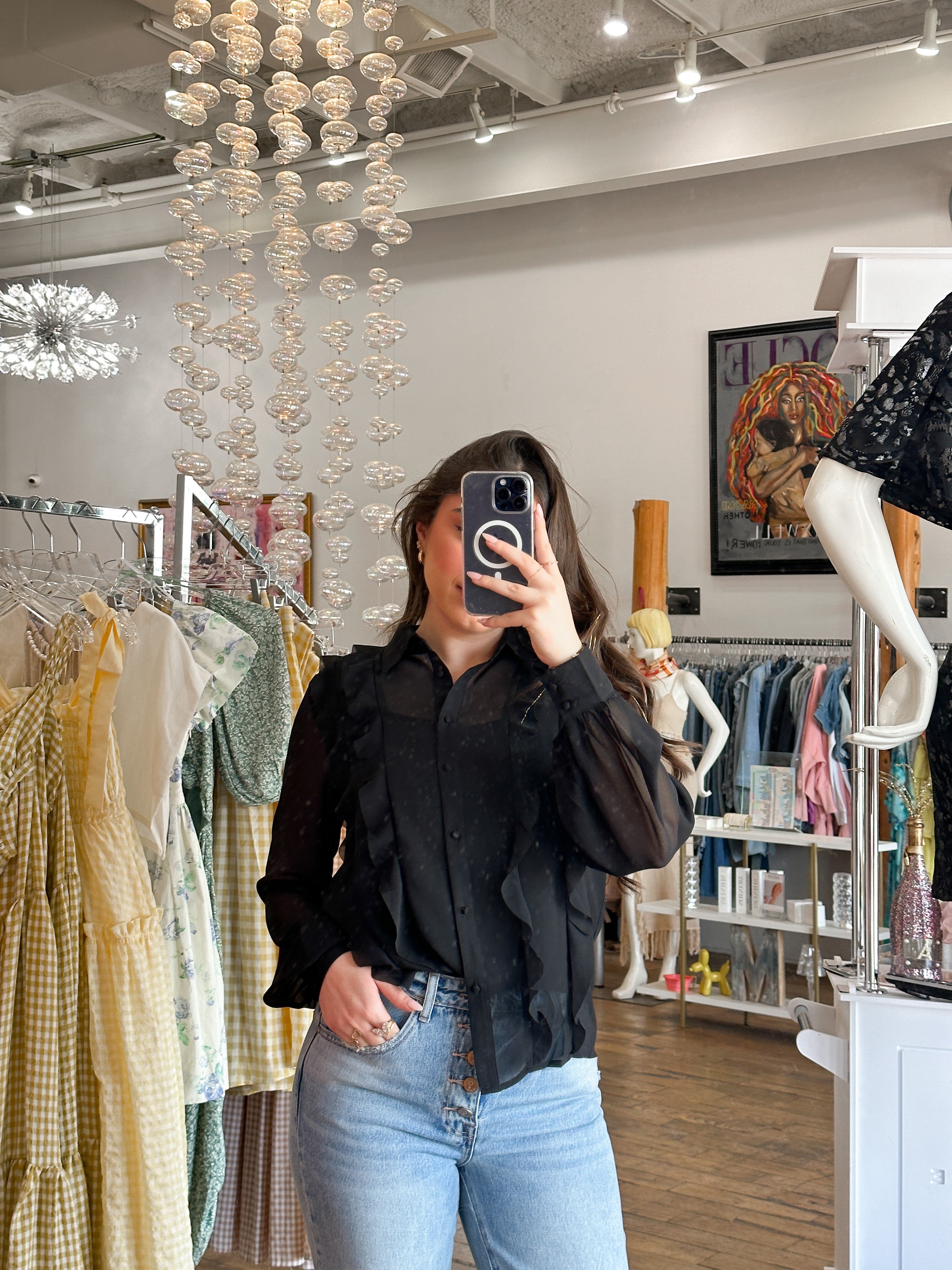 Sabrina Ruffle Top