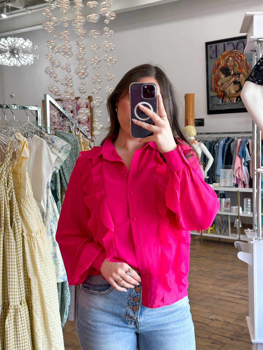 Sabrina Ruffle Top