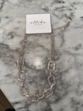 Chain Link Rhinestone Necklace