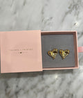 Heart of Gold Stud Earrings