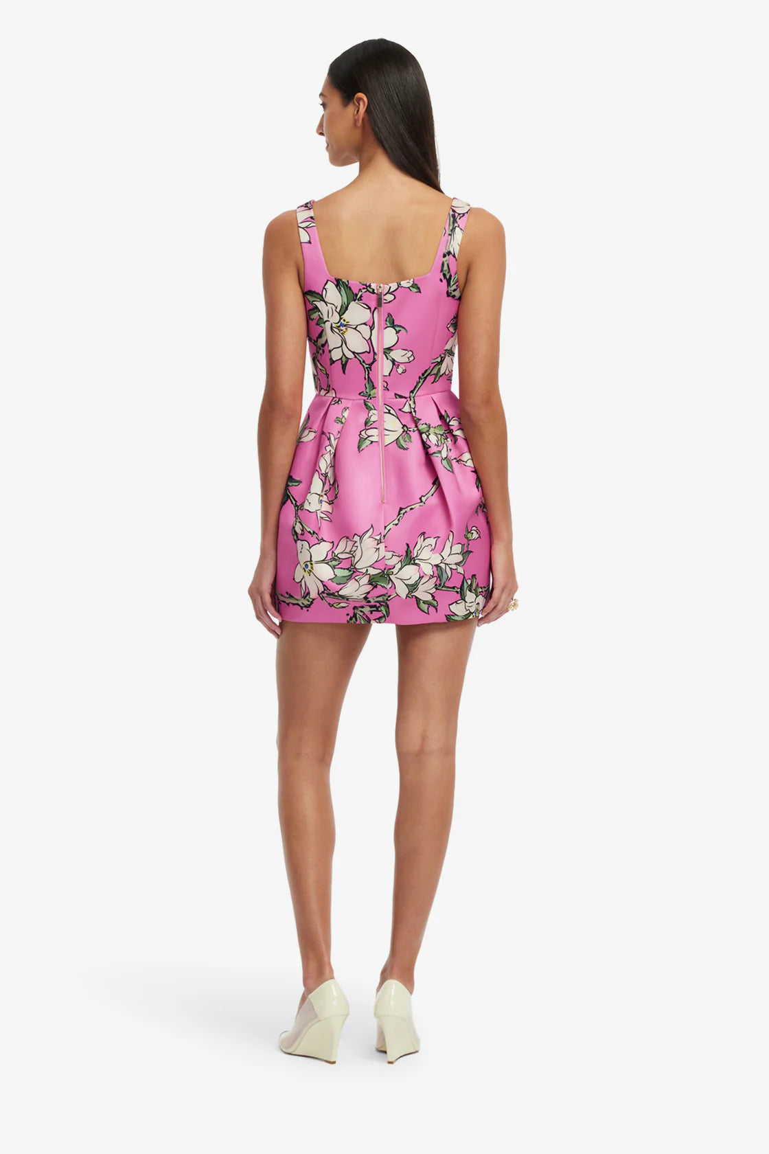 Piper Mini Dress Pink Magnolia Print