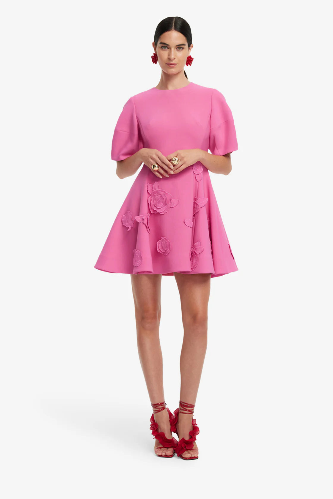 Simona Appliqué Mini Dress