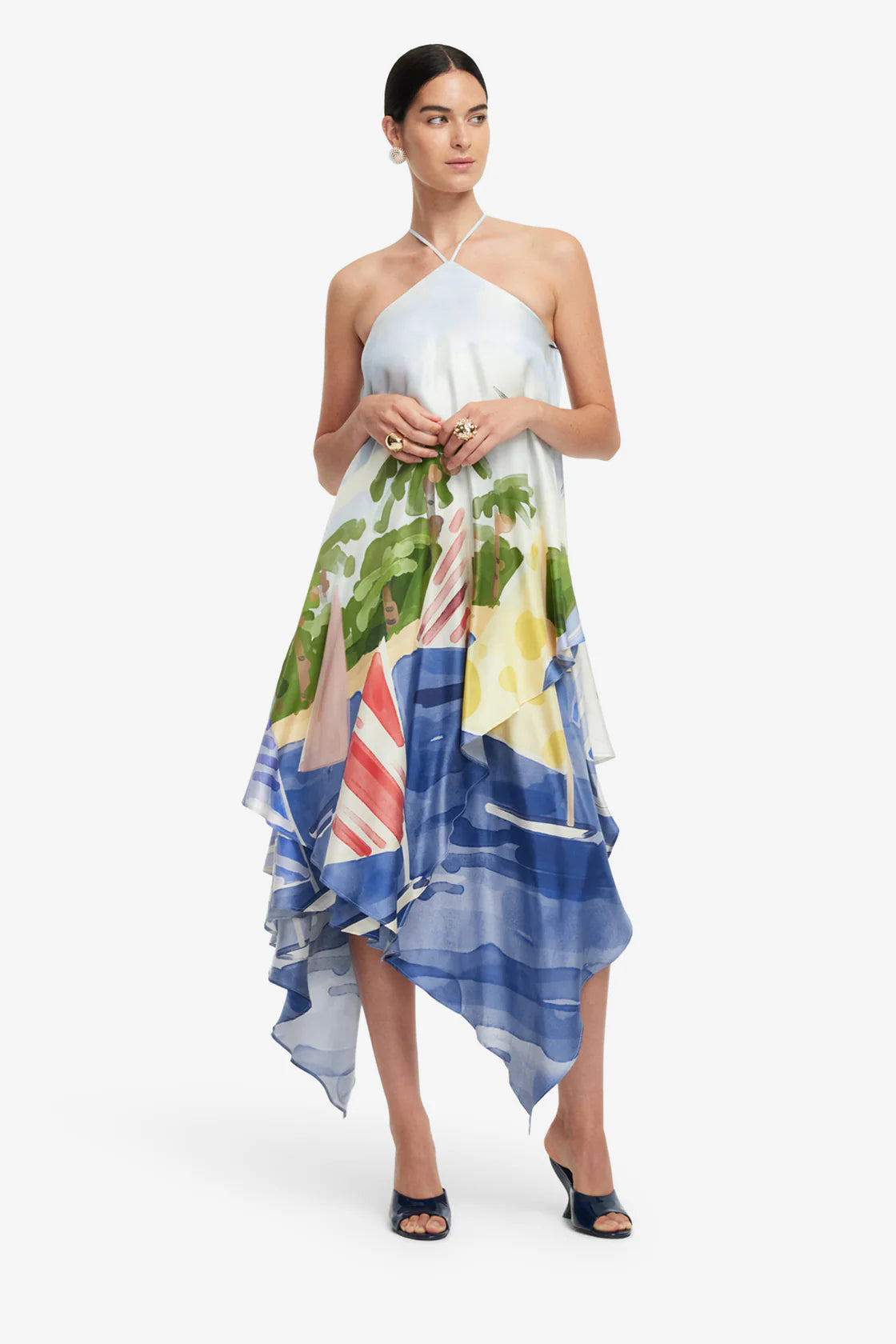 Sally Halterneck Maxi Dress